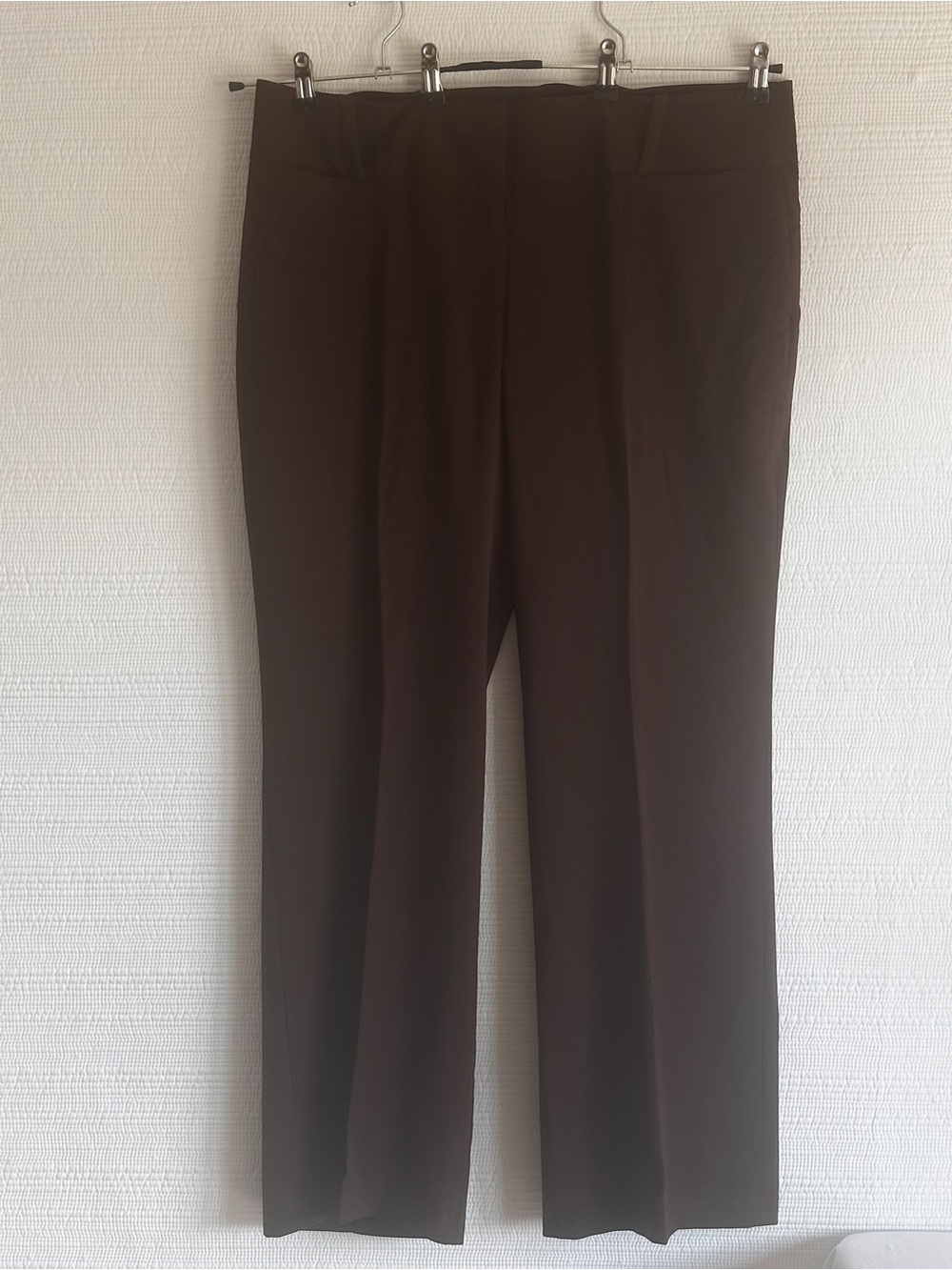 Canzone Brown 3XL Straight Leg Dress Pants – Y2K Minimalist Office Trousers
